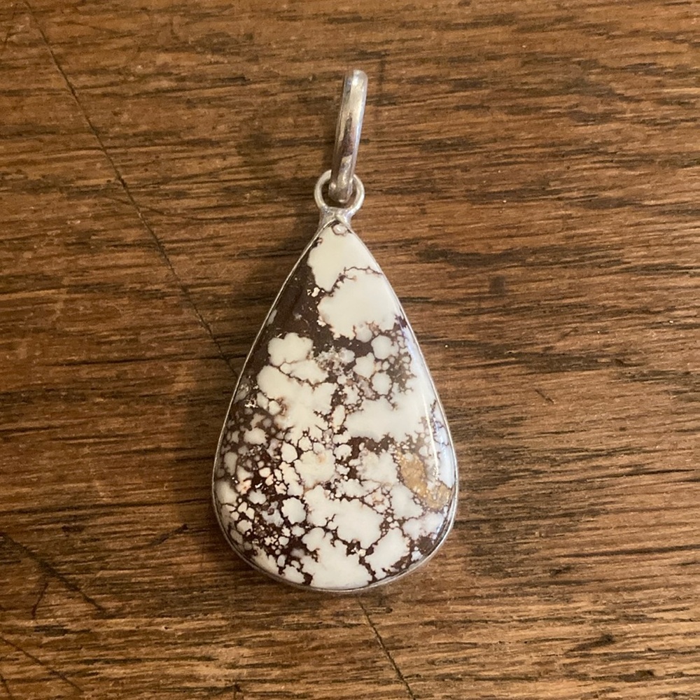 Wild Horse Jasper Natural Gemstone Pendant NWOT